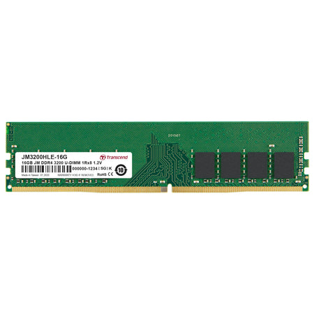 Image 1 for Transcend JetMemory 16GB DDR4-3200 Desktop U-DIMM