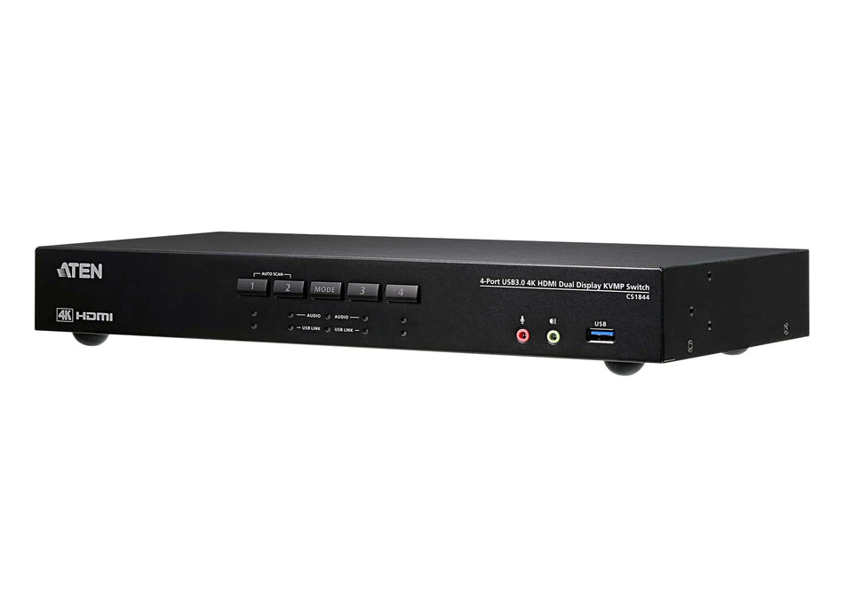 Image 1 for ATEN 4-Port USB 3.0 4K HDMI Dual Display KVMP Switch