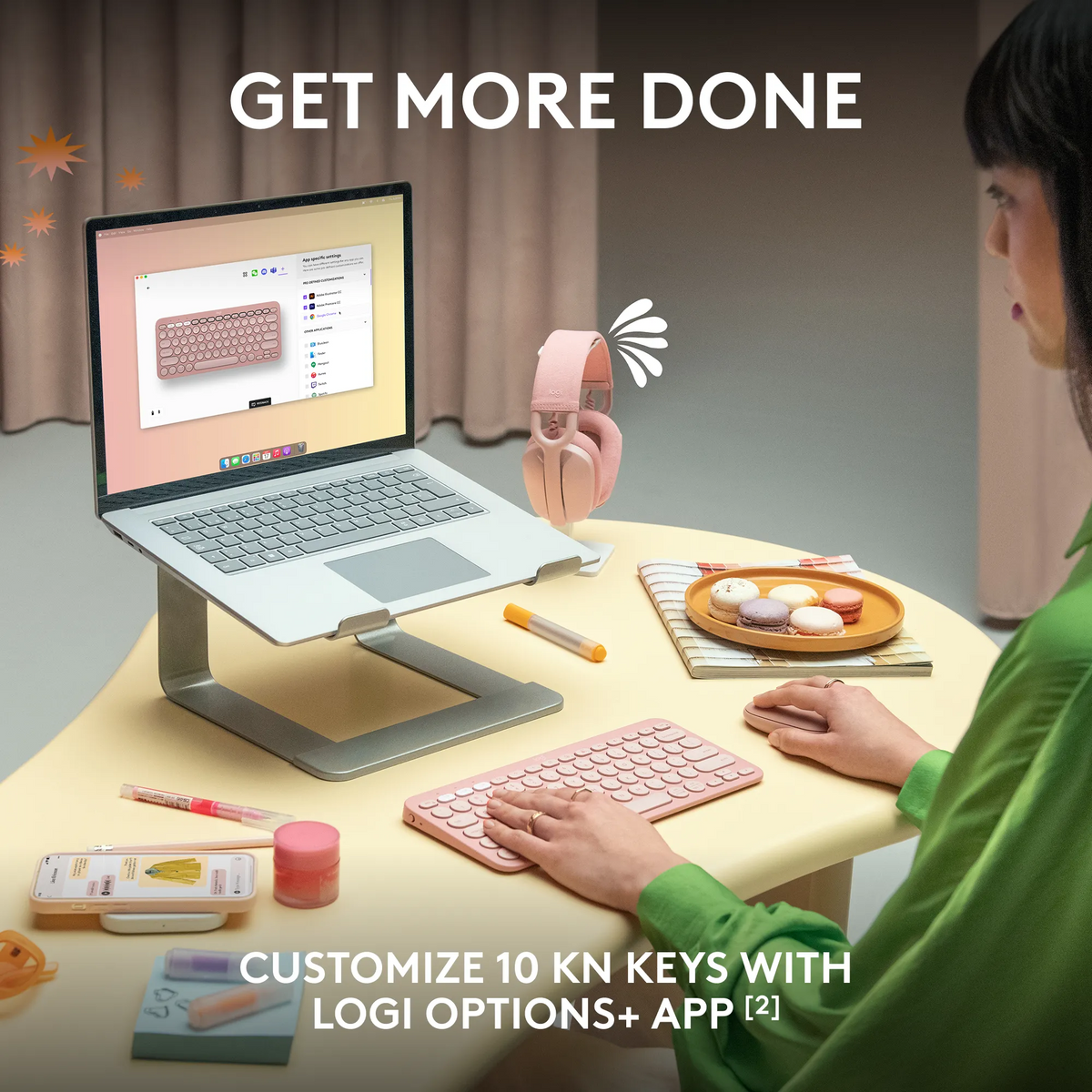 Image 9 for Logitech Pebble Keys 2 K380s Wireless Keyboard - Tonal Graphite