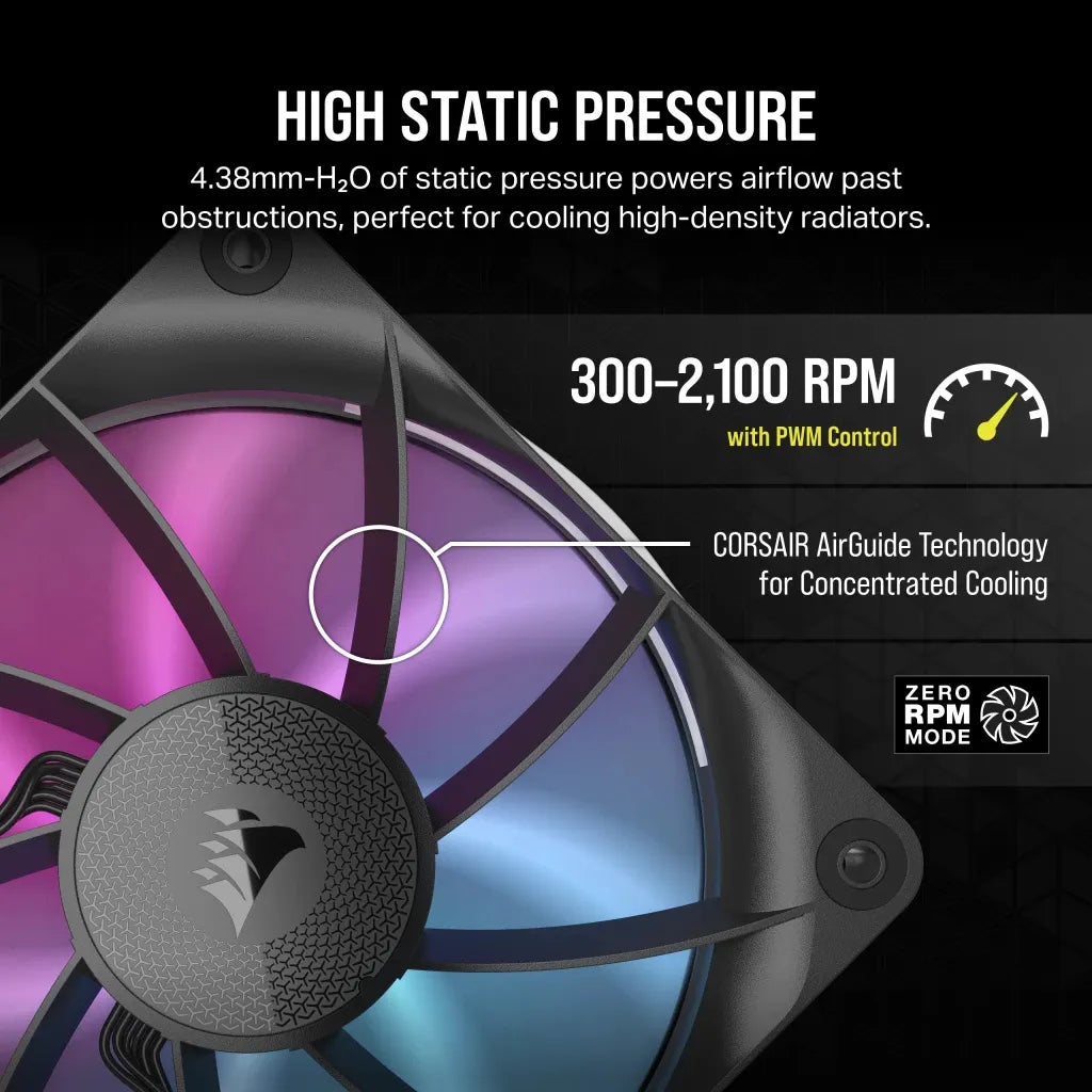 Image 5 for Corsair iCUE LINK RX120 RGB 120mm Fan Triple Pack