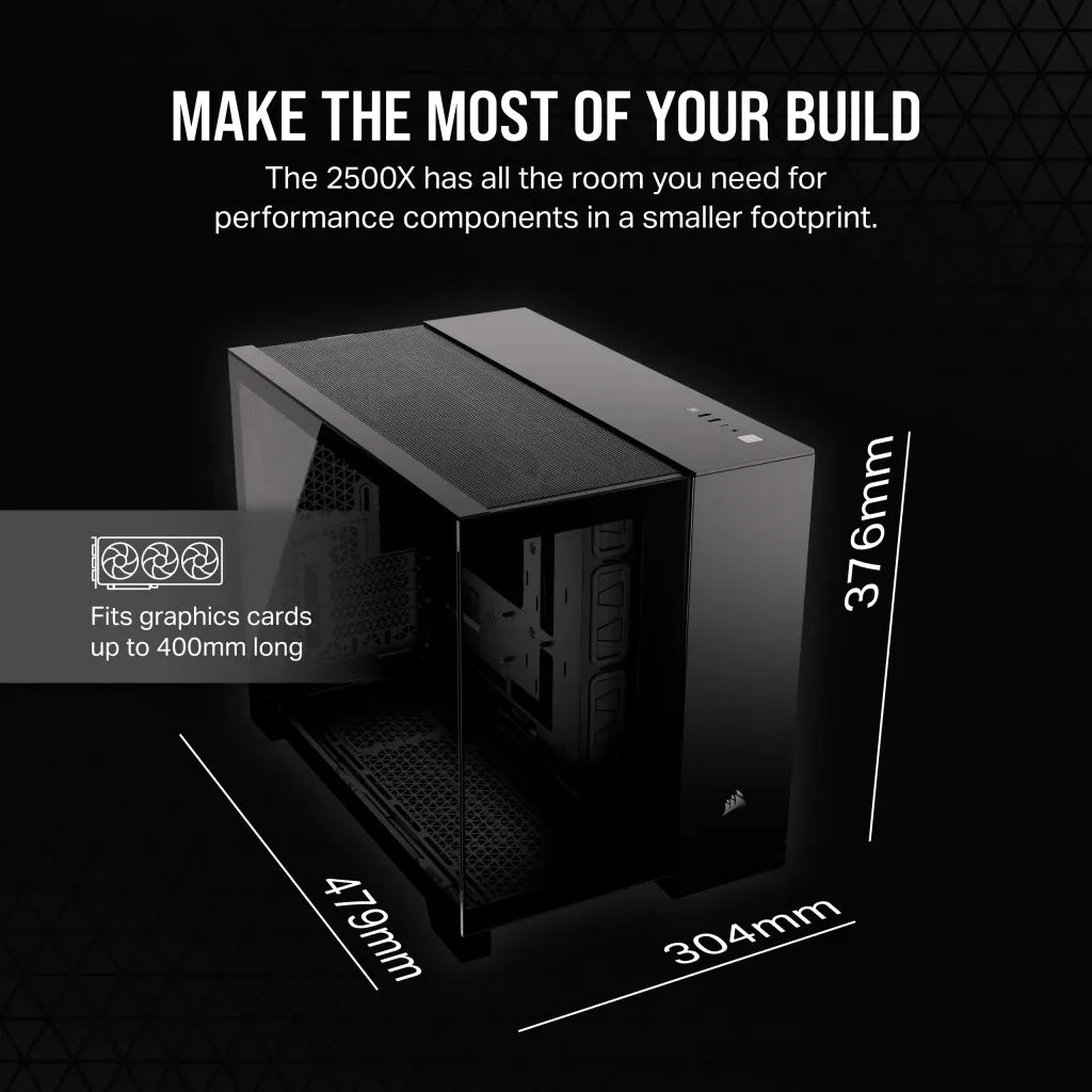 Image 7 for Corsair 2500D Airflow Black Mid-Tower PC Case