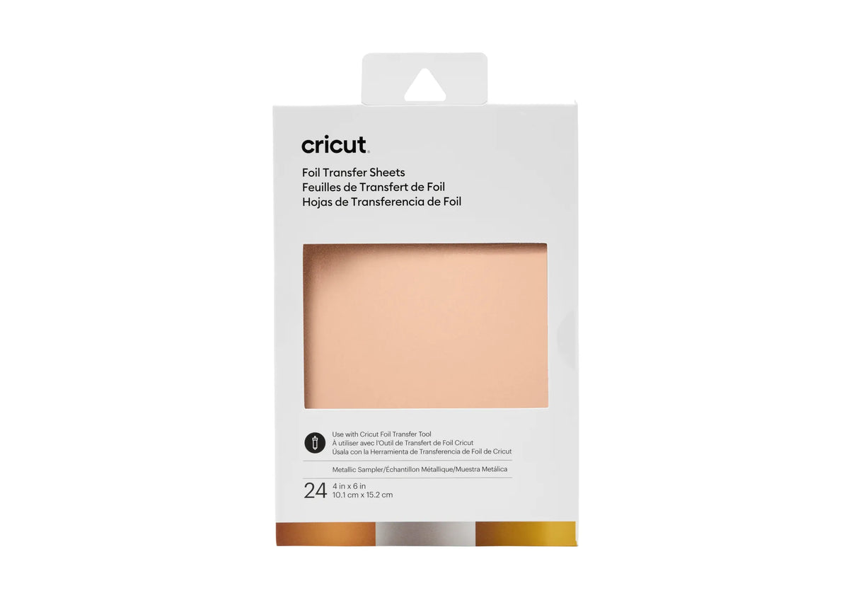 Image 2 for Cricut Transfer Foil Sheets Sampler - Metallic (24 Sheets, 10x15cm)
