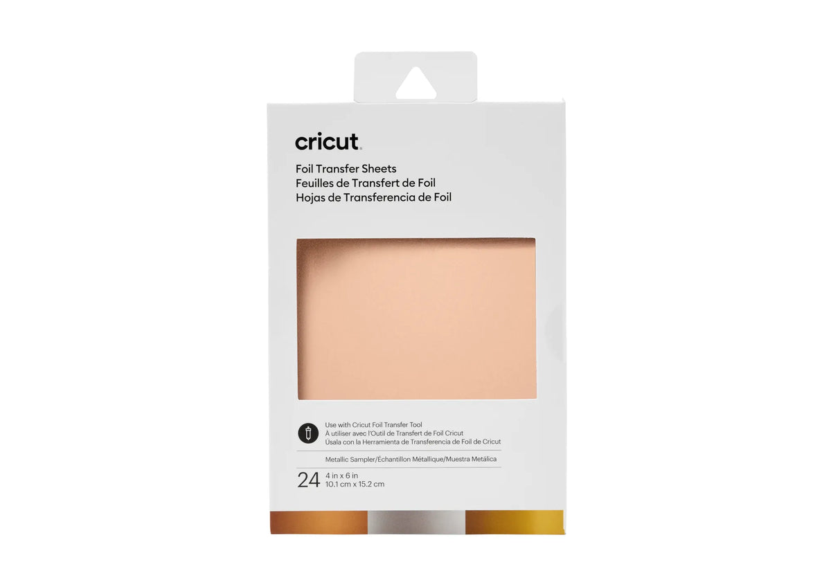 Image 1 for Cricut Transfer Foil Sheets Sampler - Metallic (24 Sheets, 10x15cm)