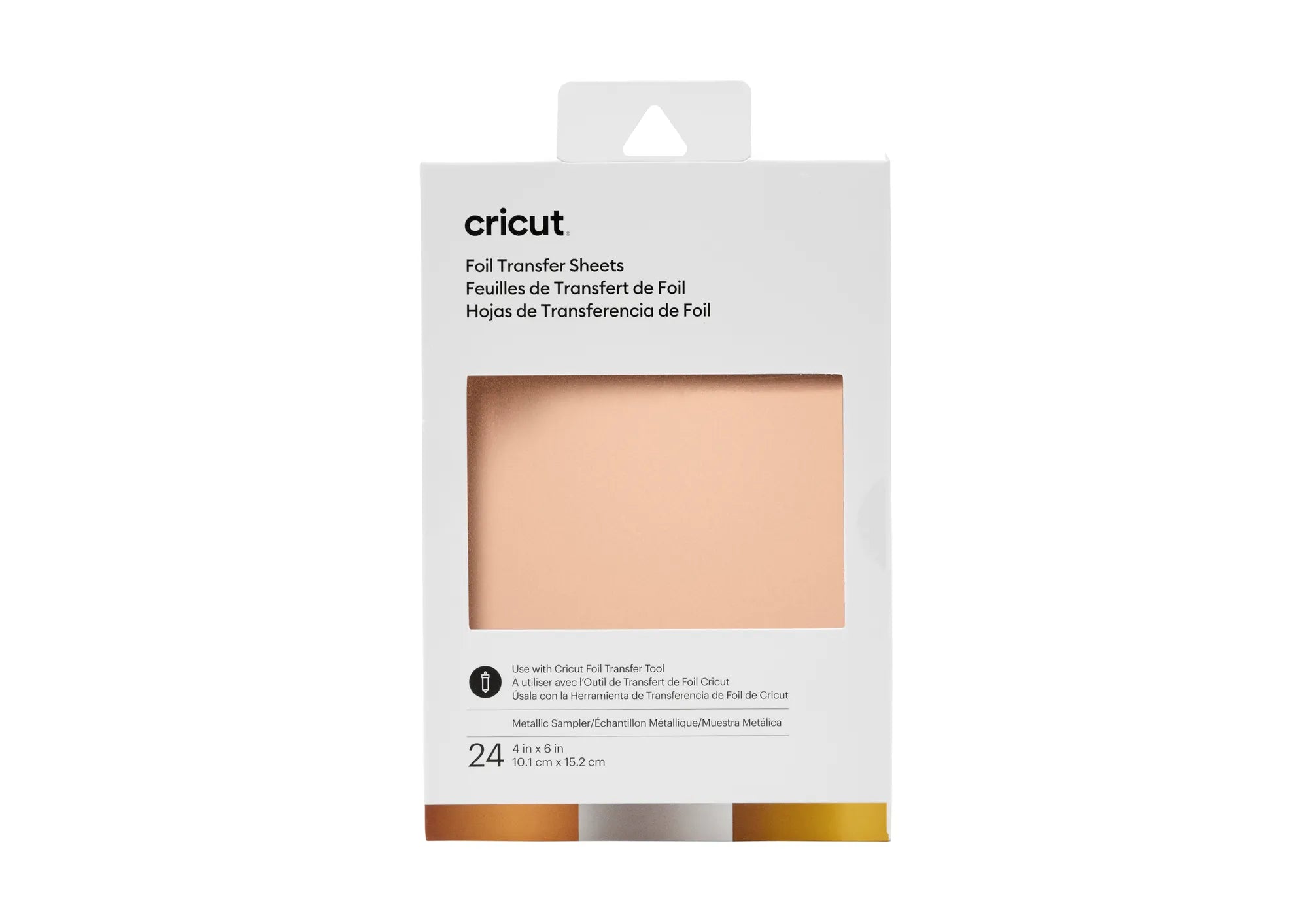 Image 1 for Cricut Transfer Foil Sheets Sampler - Metallic (24 Sheets, 10x15cm)