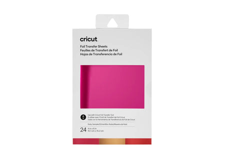 Image 4 for Cricut Transfer Foil Sheets Sampler - Ruby (10x15cm, 24 Sheets)