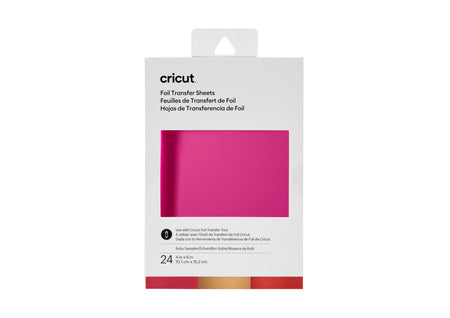 Image 3 for Cricut Transfer Foil Sheets Sampler - Ruby (10x15cm, 24 Sheets)