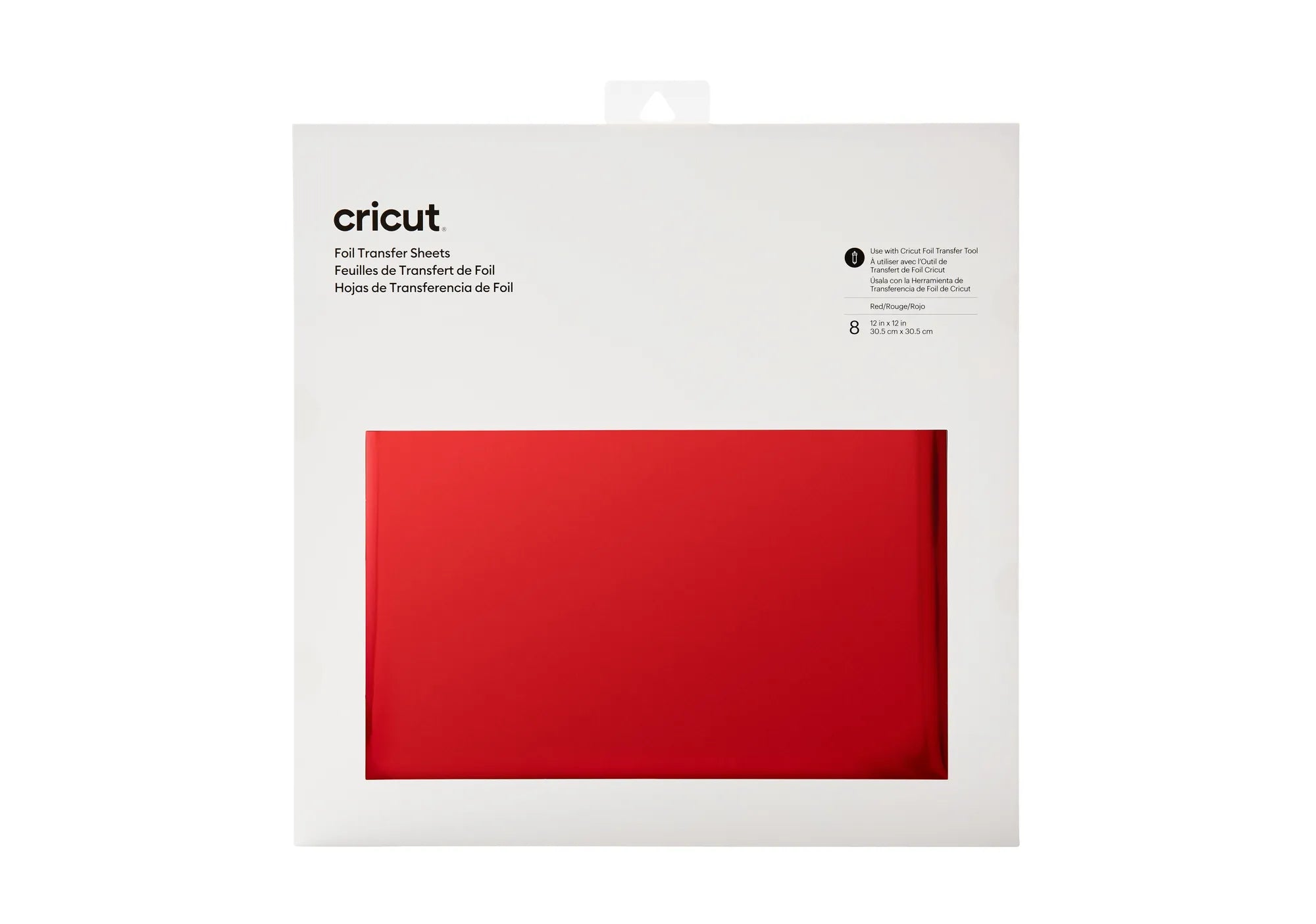 Image 6 for Cricut Transfer Foil Sheets - Red 30x30cm, 8 Pack