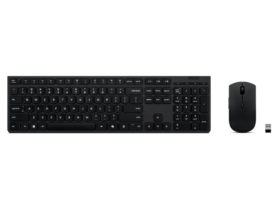 Image 3 for LENOVO Wireless Professional Rechargeable ComboUS EnglishAES Encryption2.4Ghz Unified Dongle & Dual Blutooth3yr Carry In