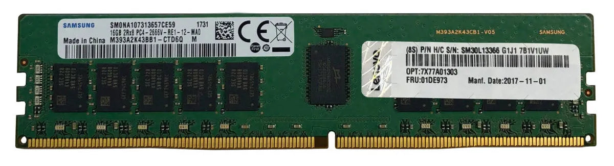 Image 1 for Lenovo ThinkSystem 16GB DDR4 3200MHz UDIMM Memory
