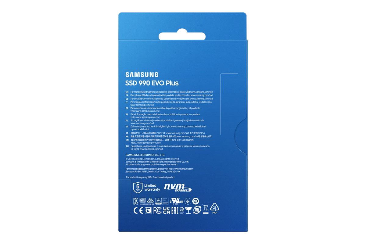 Image 5 for Samsung 990 EVO Plus 1TB NVMe M.2 SSD (MZ-V9S1T0BW) - Up to 7,150 MB/s Read Speed