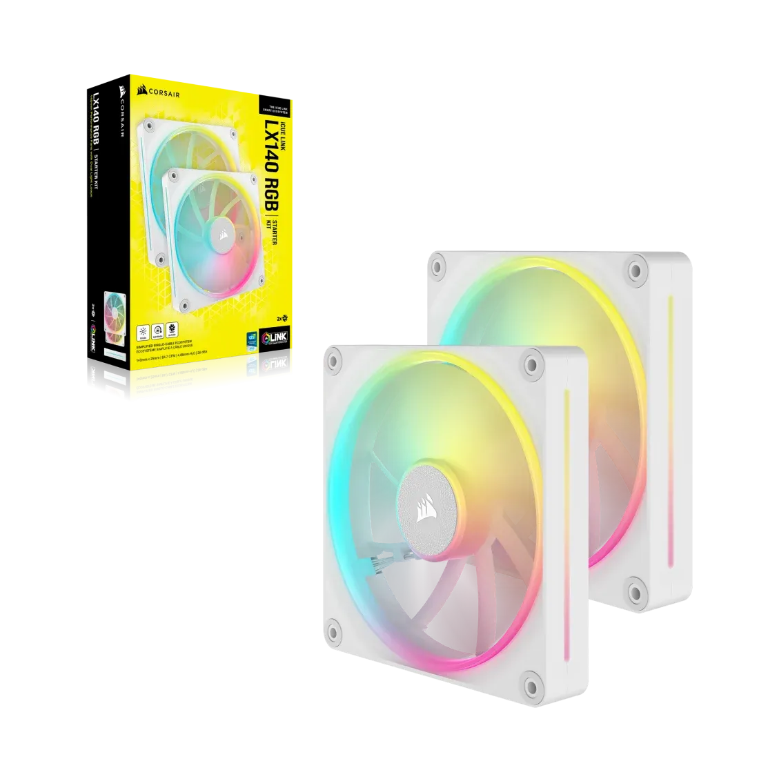 Image 5 for Corsair iCUE LINK LX140 RGB 140mm Fan Dual Pack