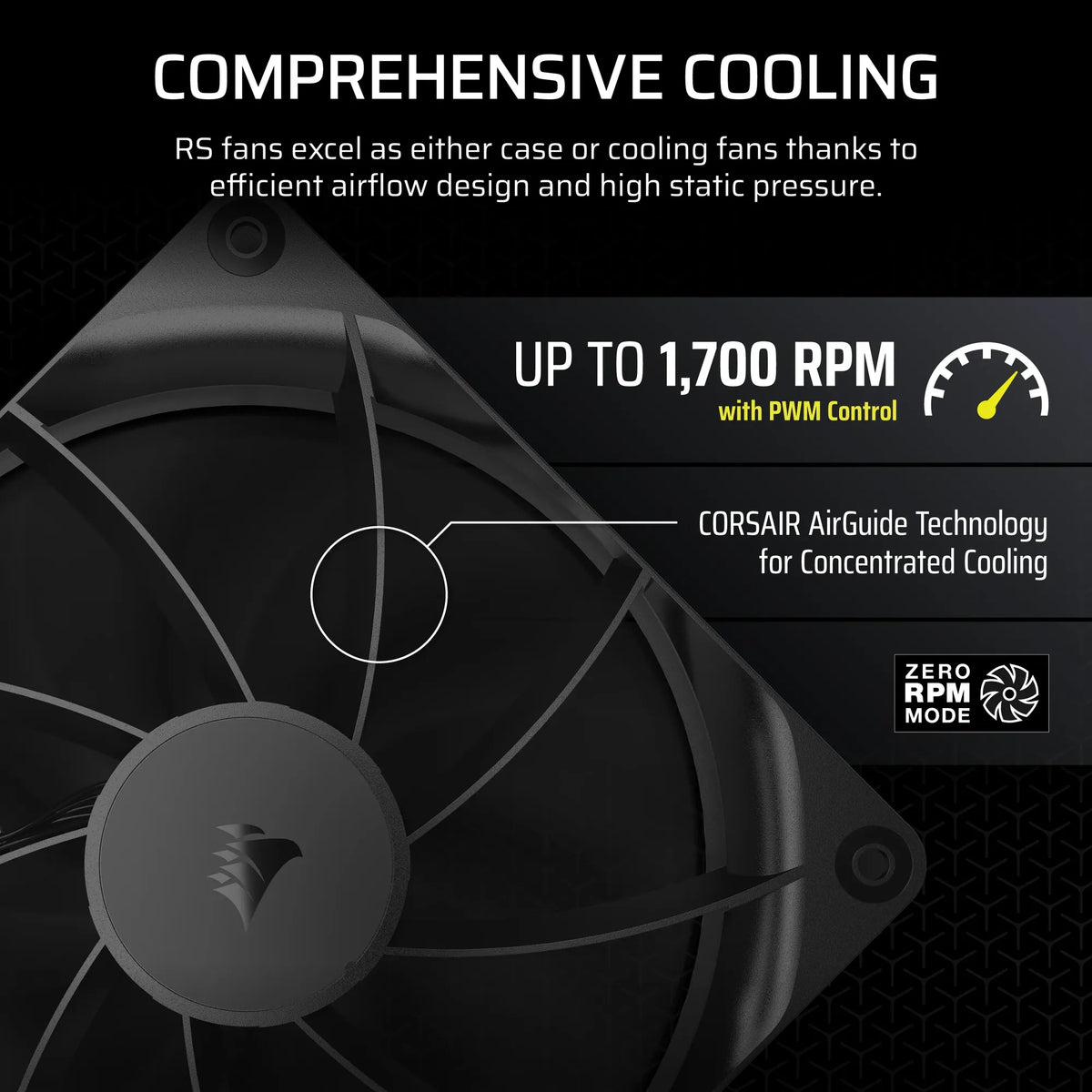 Image 7 for Corsair RS140 140mm PWM Fans Dual Pack