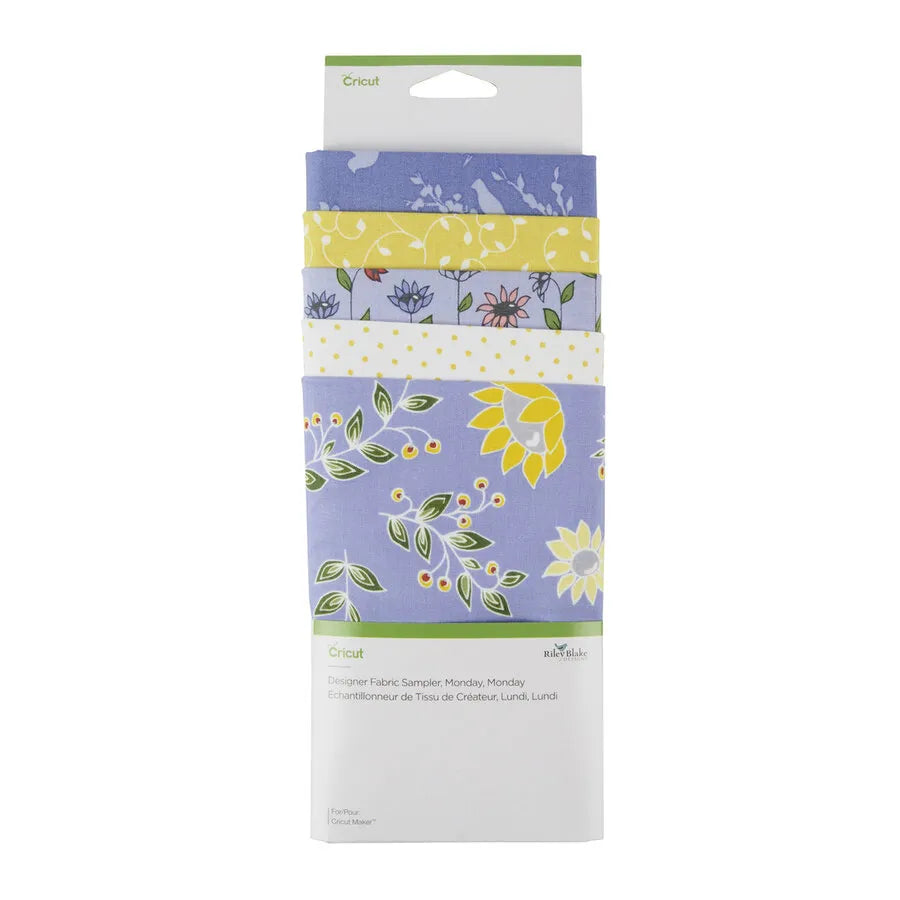Image 2 for Cricut Designer Fabric Sampler - Monday Theme (5 Sheets, 30 x 66 cm)