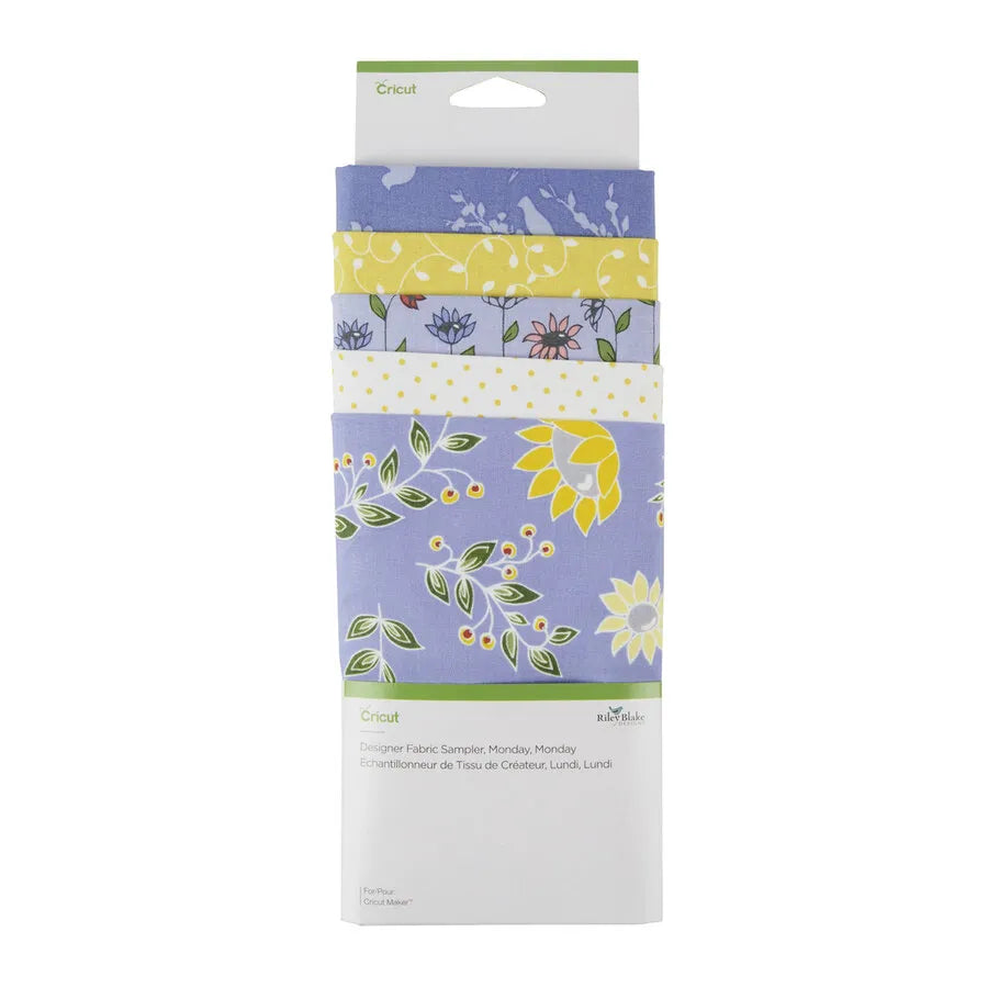 Image 1 for Cricut Designer Fabric Sampler - Monday Theme (5 Sheets, 30 x 66 cm)