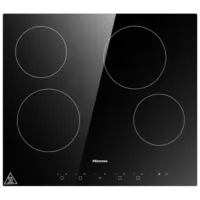 Image 1 for Hisense HHU60CEEC 60cm 4-Zone Built-in Ceramic Hob - Touch Control, Black