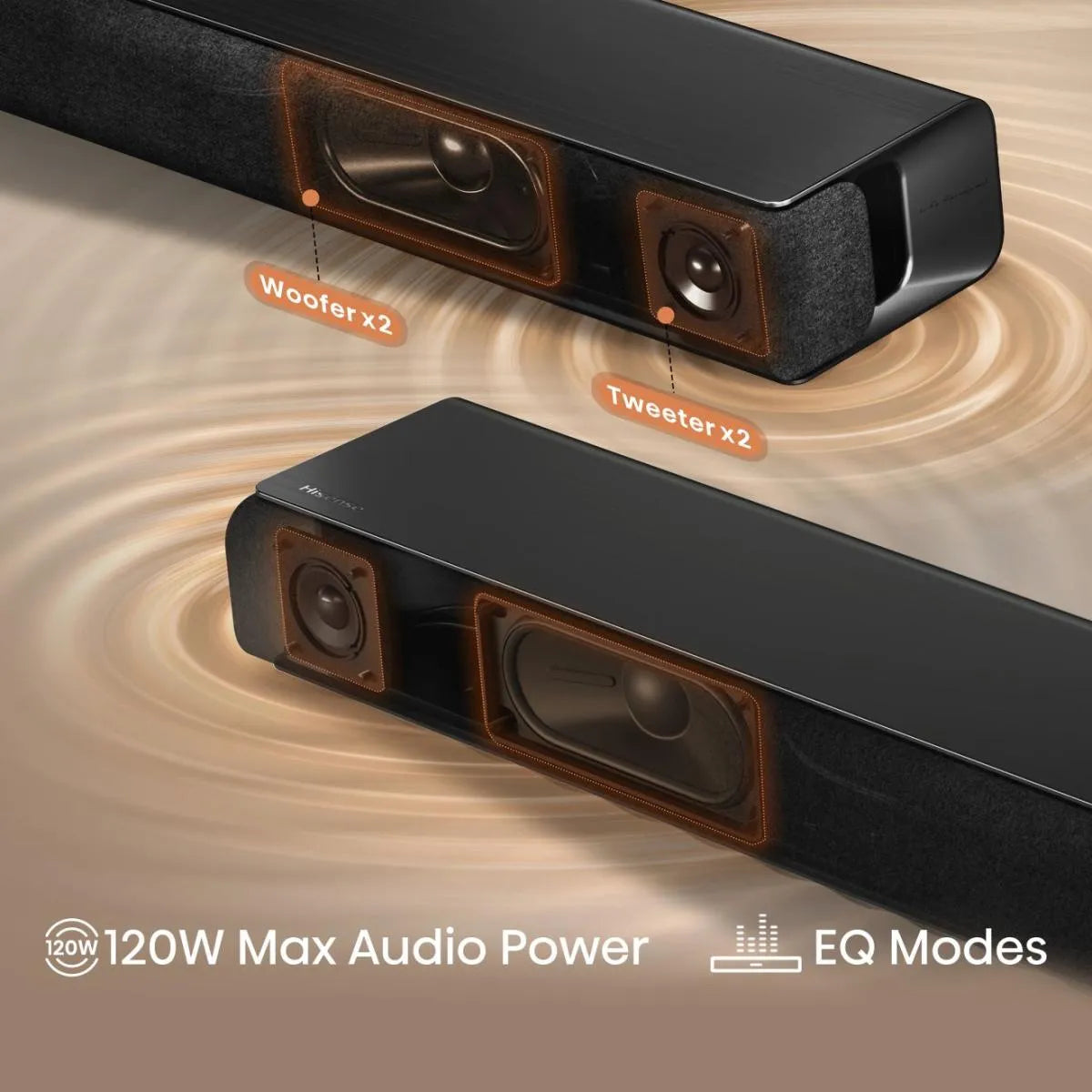 Image 5 for Hisense HS1000 2.1 Channel Soundbar 120W