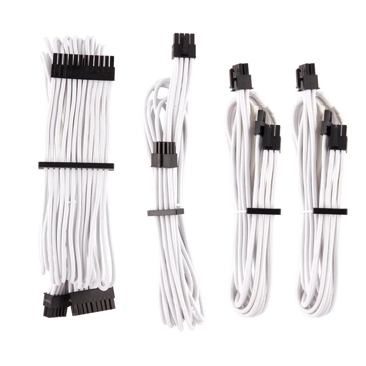 Image 8 for Corsair Premium Individually Sleeved White PSU Cable Kit