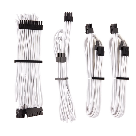 Image 8 for Corsair Premium Individually Sleeved White PSU Cable Kit