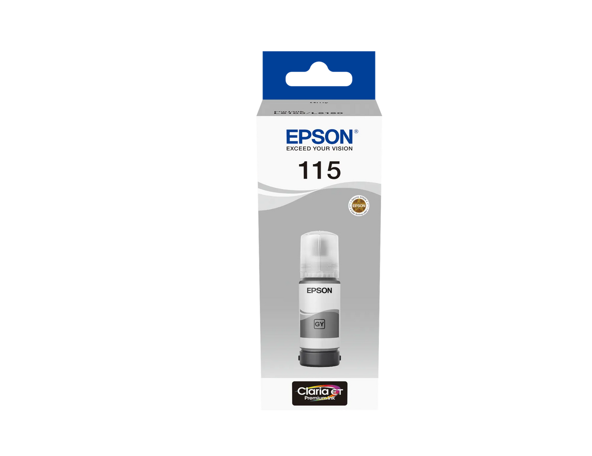 Image 1 for Epson EcoTank Grey Ink Bottle - 70ml High-Yield
