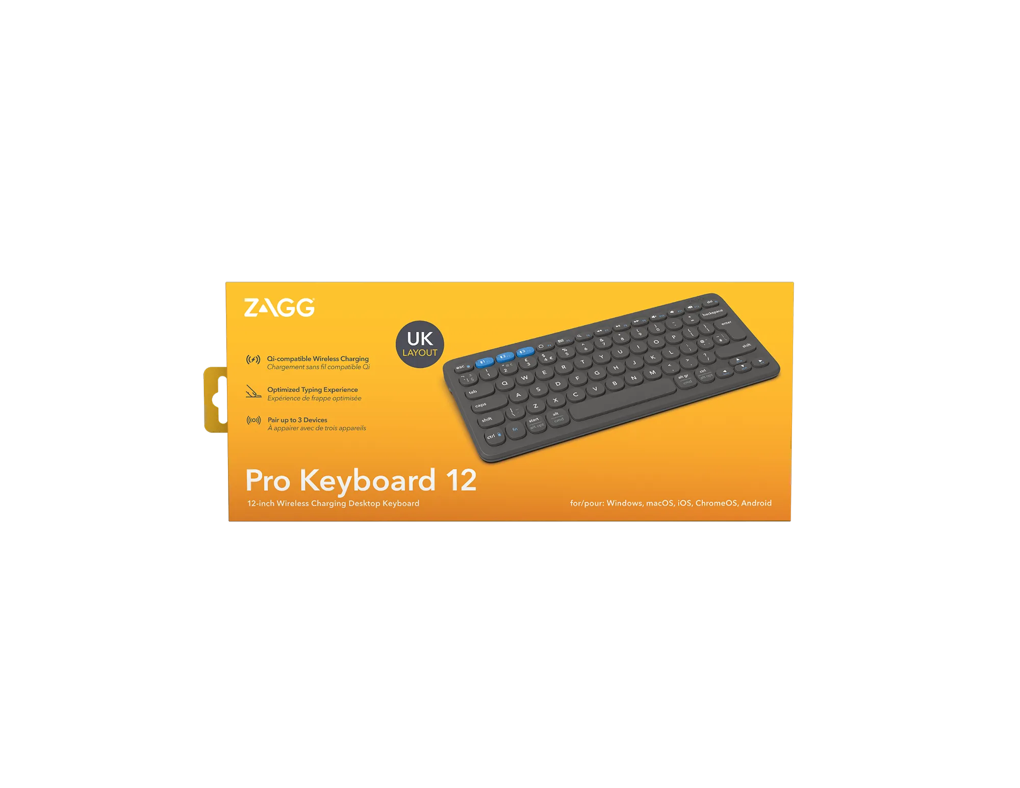 Image 3 for ZAGG Pro Keyboard 12 inch-Charcoal-UK