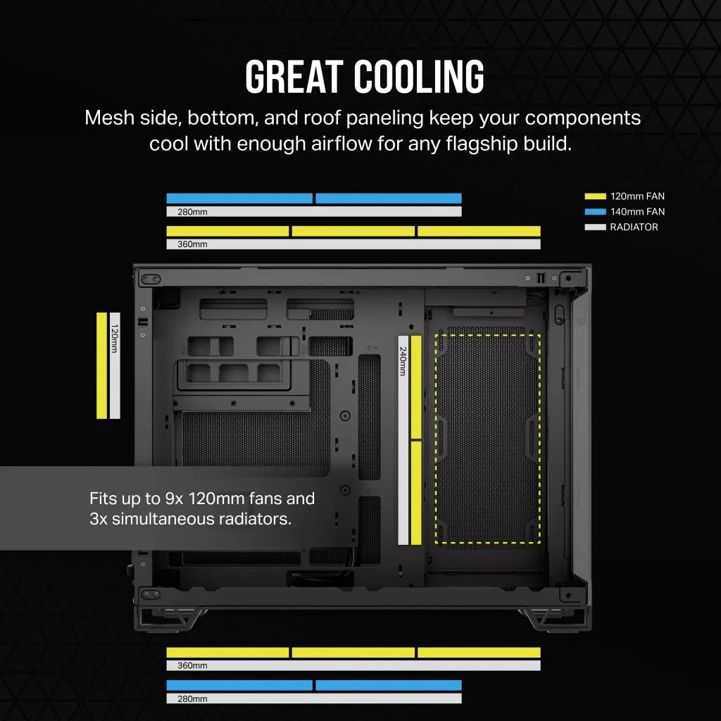 Image 8 for Corsair 2500D Airflow Black Mid-Tower PC Case