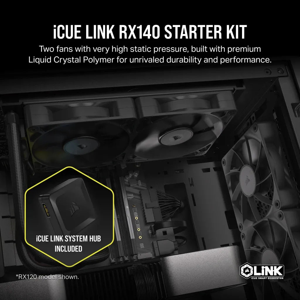 Image 6 for Corsair iCUE LINK RX140 Fan Dual Pack
