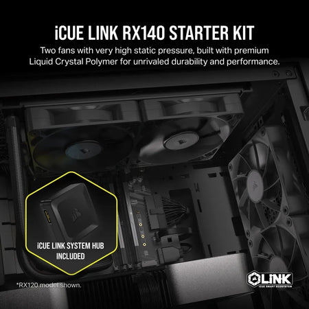 Image 6 for Corsair iCUE LINK RX140 Fan Dual Pack