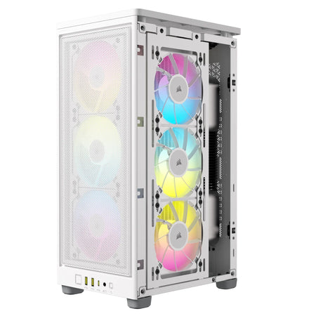 Image 6 for Corsair iCUE 2000D RGB Airflow White Mini-ITX Case