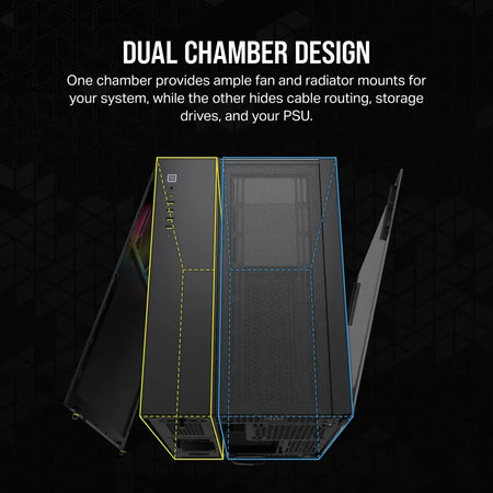 Image 9 for Corsair 6500X RGB Mid-Tower Black Dual Chamber PC Case
