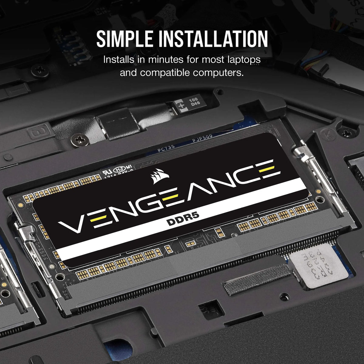 Image 2 for Corsair Vengeance® Series 16GB (1x16GB) DDR5 SODIMM 5600 CL48-48-48-90 1.1V