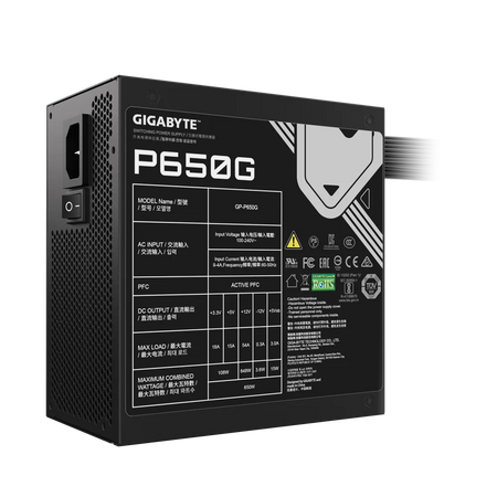 Image 3 for Gigabyte P650G 650W 80+ Gold Certified Power Supply - 3 Year Warranty