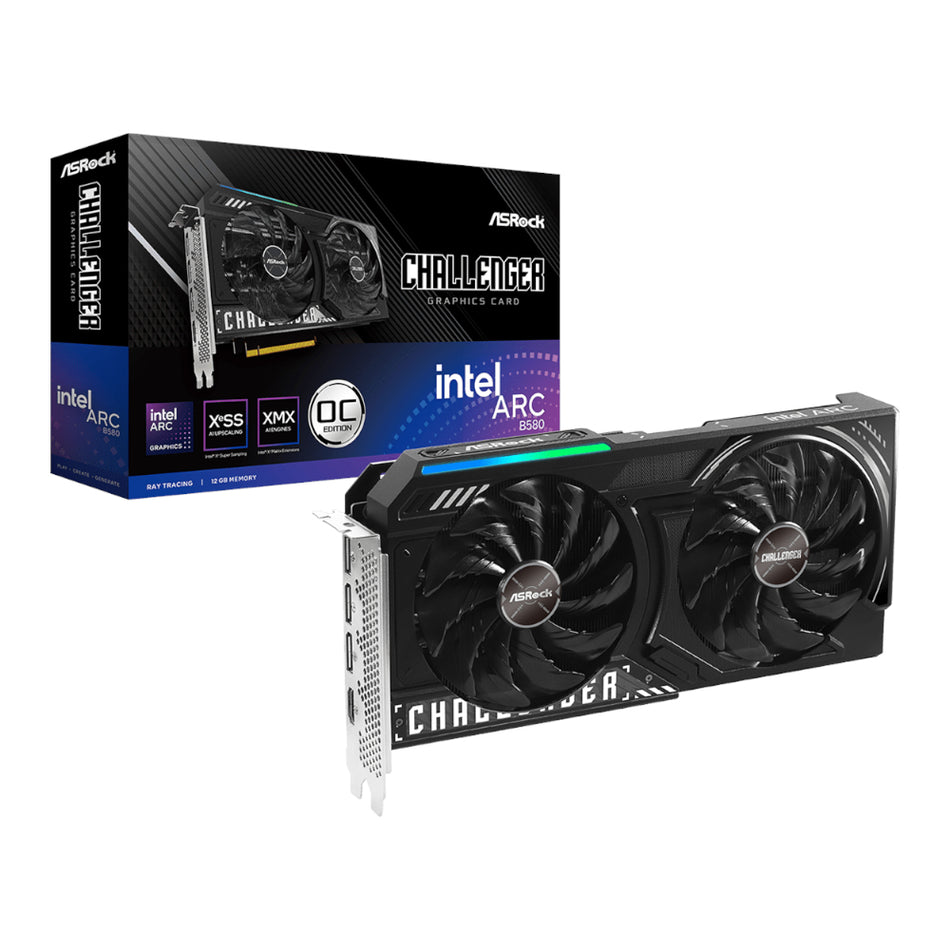 Image 1 for ASRock Intel Arc B580 Challenger OC 12GB GDDR6 192-BIT Graphics Card