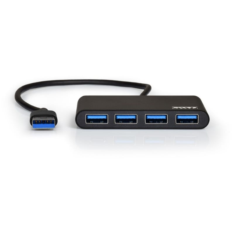 Image 4 for Port USB3.0 to 4 x USB3.0 5Gbps 4 Port Hub - Black