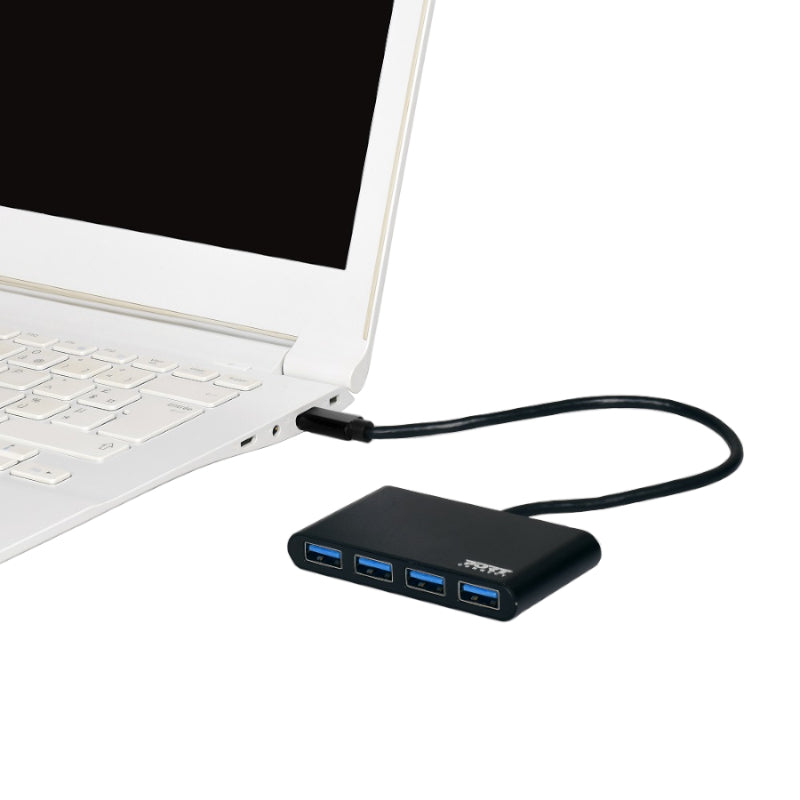 Image 5 for Port USB Type-C to 4 x USB3.0 5Gbps 30cm 4 Port Hub - Black