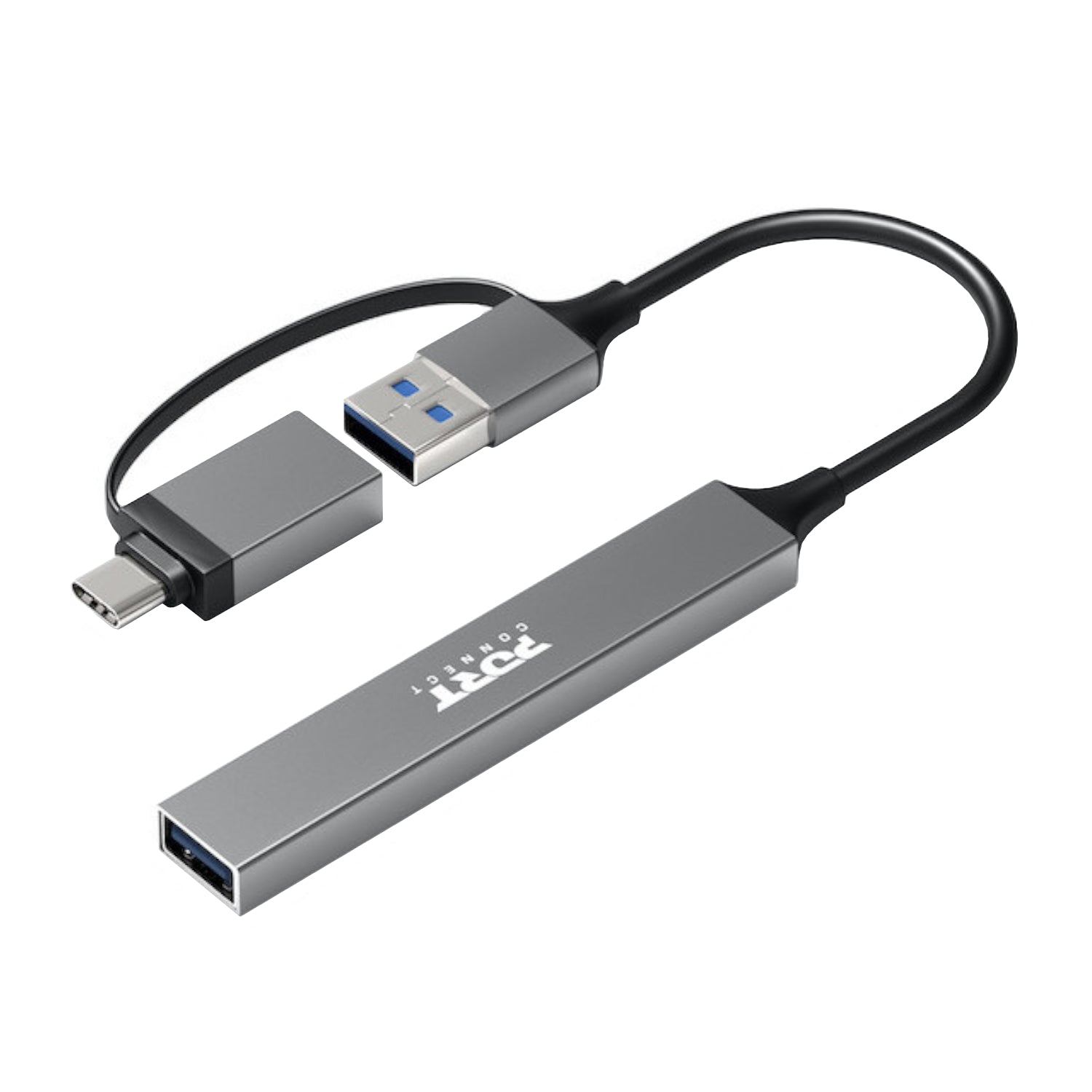 Image 3 for Port Connect USB Type-C to 4-port USB-A 3.0/2.0 Hub