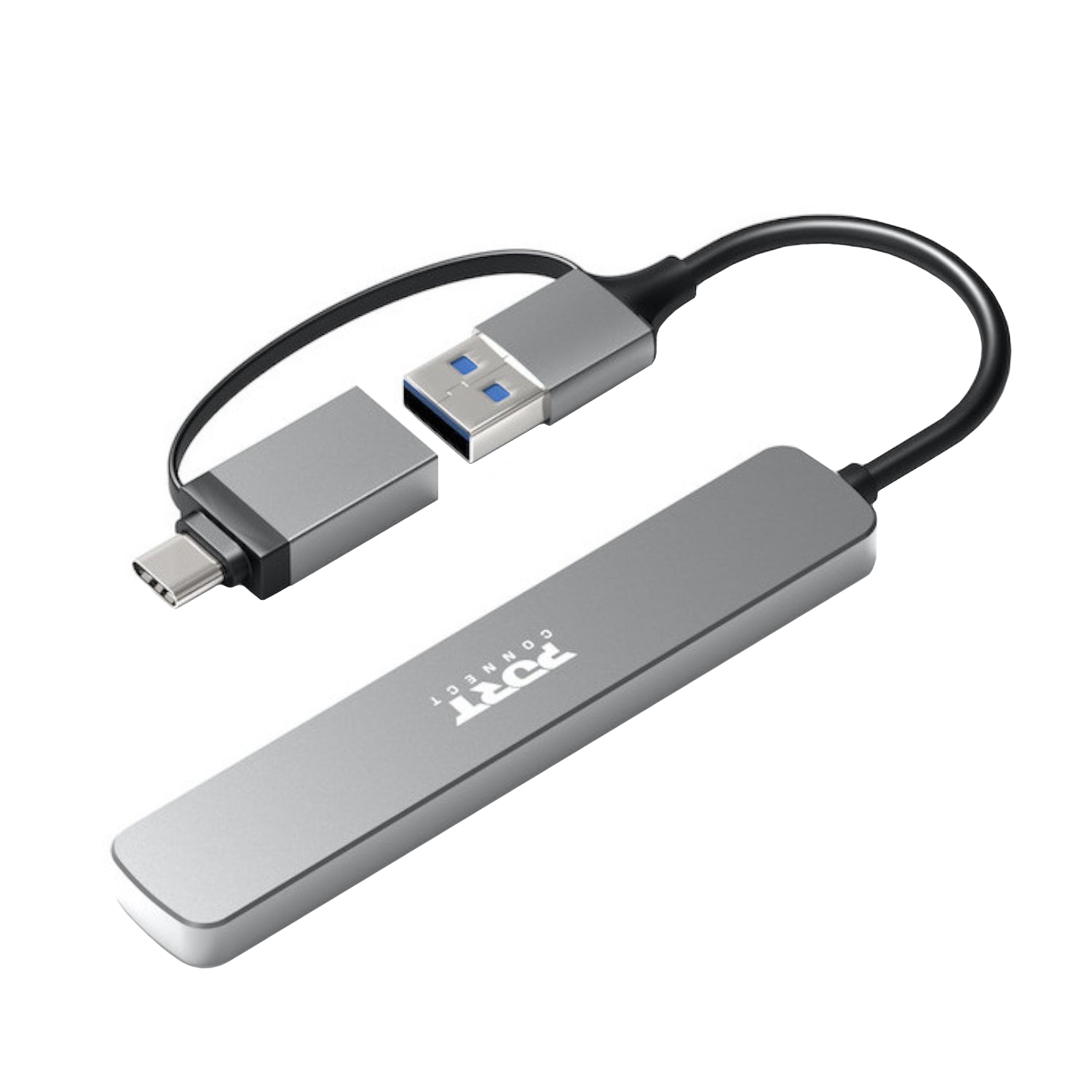 Image 2 for Port Connect USB Type-C to 4-port USB-A 3.0 Hub