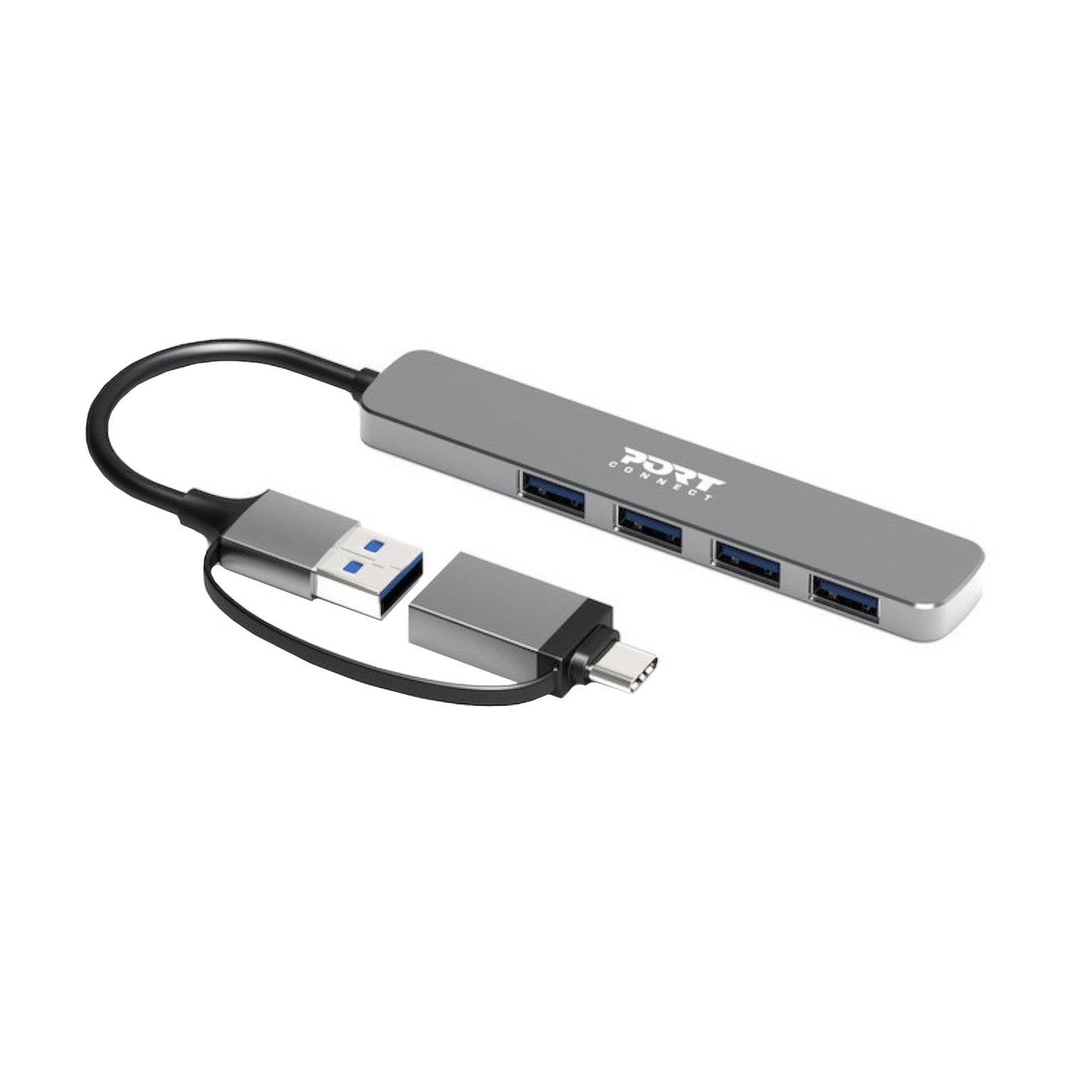 Image 3 for Port Connect USB Type-C to 4-port USB-A 3.0 Hub
