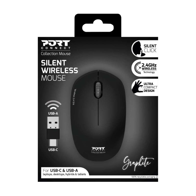 Image 4 for Port Connect MOUSE COLLECTION II WIRELESS Graphite