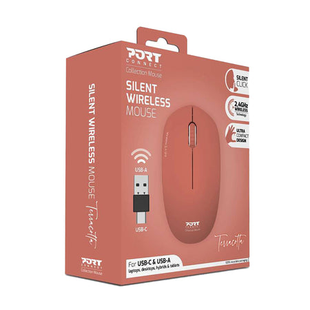 Image 7 for Port Connect MOUSE COLLECTION II WIRELESS Terracota