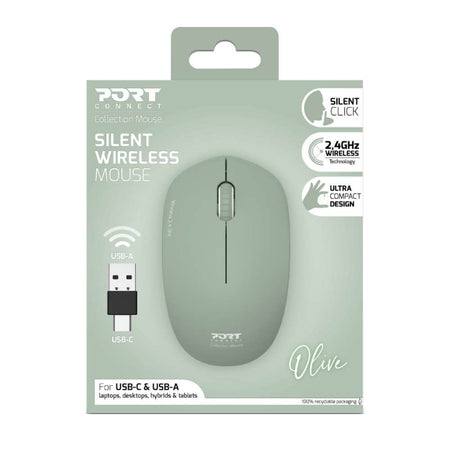 Image 5 for Port Connect MOUSE COLLECTION II WIRELESS Olive