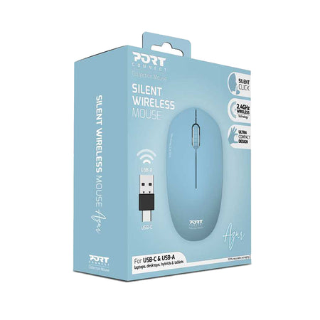 Image 7 for Port Connect MOUSE COLLECTION II WIRELESS Azur