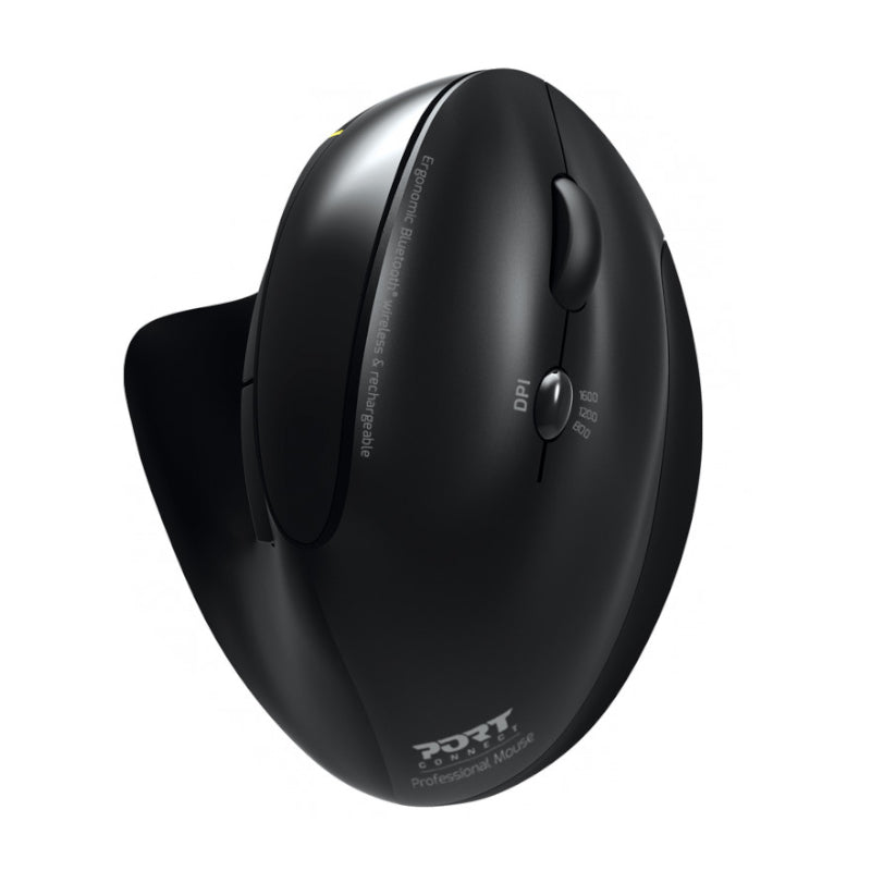 Image 1 for Port Connect Wireless Rechargeable Ergonoc Mouse Bluetooth- Black