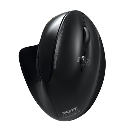Image 1 for Port Connect Wireless Rechargeable Ergonoc Mouse Bluetooth- Black