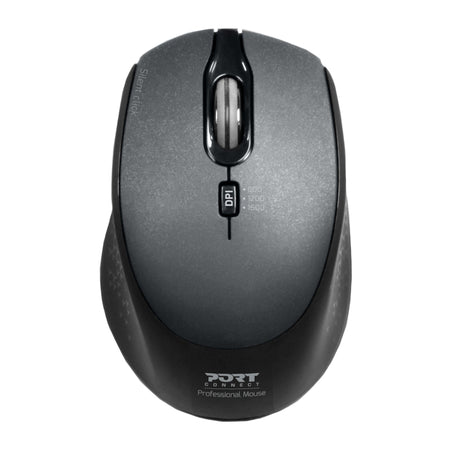 Image 1 for Port Connect Silent 1600DPI 3 Button Wireless Mouse - Black