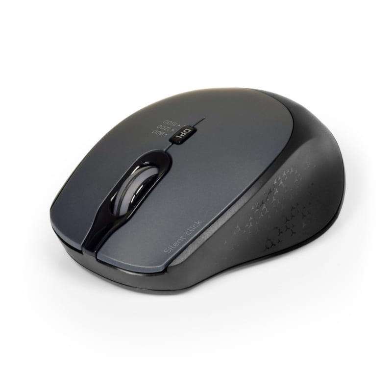 Image 2 for Port Connect Silent 1600DPI 3 Button Wireless Mouse - Black