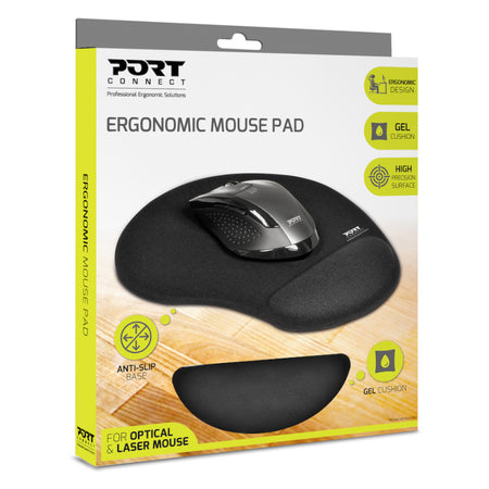 Image 1 for Port Ergonomic Gel Mouse Pad - Black
