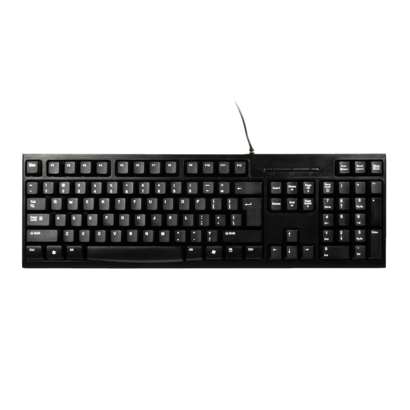 Image 1 for Port Connect Office Budget Wired Keyboard-Black