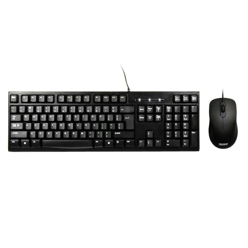 Image 1 for Port Design COMBO Wired Mouse + Keyboard - Black