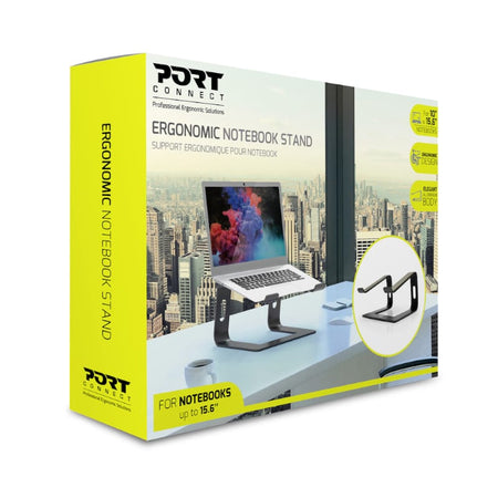 Image 6 for Port Connect Ergonomic 10-15.6" Aluminium Notebook Stand