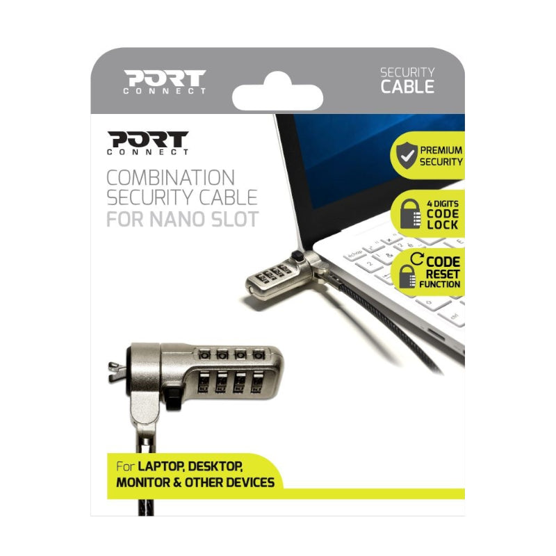 Image 3 for Port Connect Nano Slot Security Combination Cable